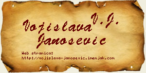 Vojislava Janošević vizit kartica